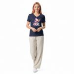 Women’s relaxed v-neck t-shirt - Bunny Dog - Image 3
