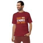Men’s premium heavyweight tee - Make Smores Not Wars - Image 9