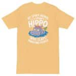 Men’s premium heavyweight tee - My Spirit Animal is a Grumpy Hippo - Image 19