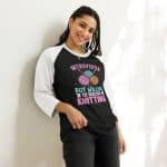 3/4 sleeve raglan shirt - Introvert But Willing To Discuss Knitting - Image 10