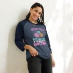 3/4 sleeve raglan shirt - Introvert But Willing To Discuss Knitting - Image 7