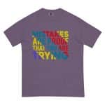 Unisex garment-dyed heavyweight t-shirt - Mistakes Are Proof That You Are Trying - Image 12
