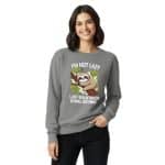 Unisex garment-dyed sweatshirt - I'm Not Lazy - Image 8