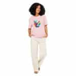 Unisex organic ribbed neck t-shirt - Colorful Monster - Image 15
