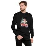 Unisex Premium Sweatshirt - Christmas Truck - Image 5