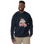 Unisex Premium Sweatshirt - Christmas Truck - Image 6