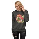 Unisex Premium Sweatshirt - Mushroom Clipart - Image 7