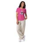 Women’s relaxed v-neck t-shirt - Bunny Dog - Image 6