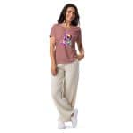 Women’s relaxed v-neck t-shirt - Bunny Dog - Image 5