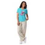 Women’s relaxed v-neck t-shirt - Bunny Dog - Image 7