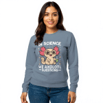 Garment-dyed heavyweight long-sleeve shirt in Science color, unisex, 100% soft cotton, relaxed fit, durable, stylish comfort wear.