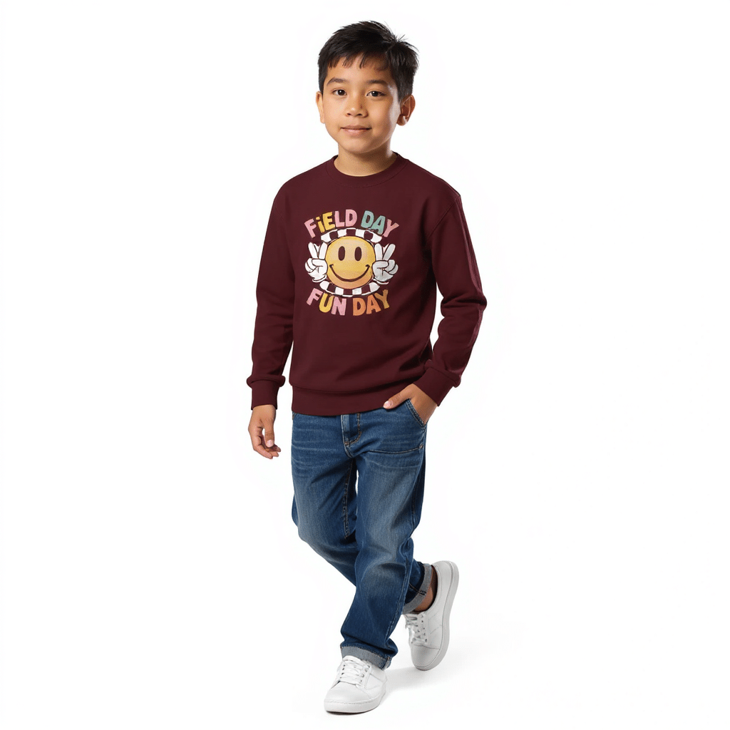 Youth crewneck sweatshirt - Field Day Fun Day - Image 2