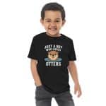 Toddler jersey t-shirt - Just A Boy Who Loves Otters - Image 6