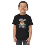 Toddler jersey t-shirt - Just A Boy Who Loves Otters - Image 23