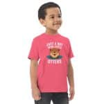 Toddler jersey t-shirt - Just A Boy Who Loves Otters - Image 12