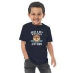 Toddler jersey t-shirt - Just A Boy Who Loves Otters - Image 10