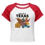 Women’s micro rib raglan baby tee -  Meet Me In Texas - Image 8