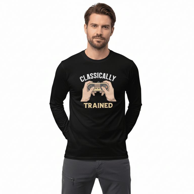 Men's long sleeve shirt in Sport Grey, classic fit, 100% cotton, essential for casual or business casual wear.