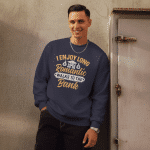 Premium heavyweight long sleeve shirt - I Enjoy Long Romantic Walks To The Bank - Image 2