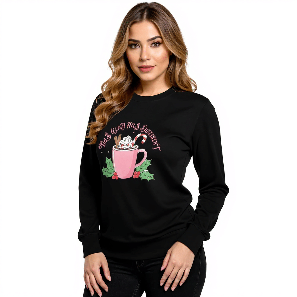 Unisex premium cocoa sweatshirt featuring ribbed crew neck, fleece interior, and comfortable fit, perfect for streetwear style.