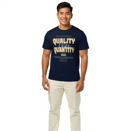 Unisex organic mid-light t-shirt in eco-friendly cotton, classic fit, perfect for adventures, chic and sustainable style.
