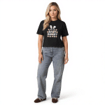 Women’s heavyweight boxy tee - I'm The Baby Bunny - Image 4