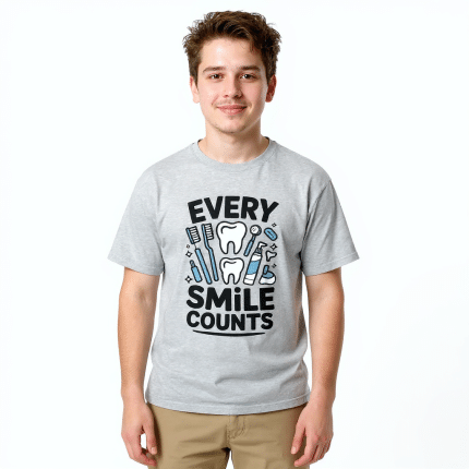 Youth classic tee in Sport Grey, 100% cotton, pre-shrunk, OEKO-TEX certified, perfect for kids' adventures.