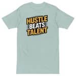 Men’s premium heavyweight tee - Hustle Beats Talent - Image 20