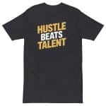 Men’s premium heavyweight tee - Hustle Beats Talent - Image 18