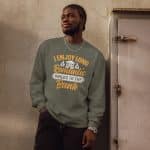 Premium heavyweight long sleeve shirt - I Enjoy Long Romantic Walks To The Bank - Image 7