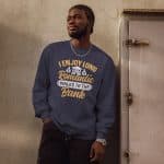 Premium heavyweight long sleeve shirt - I Enjoy Long Romantic Walks To The Bank - Image 5