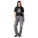 Women's heavyweight boxy tee in eco-friendly cotton, featuring 'I'm The Baby Bunny' design, perfect for casual style and comfort.