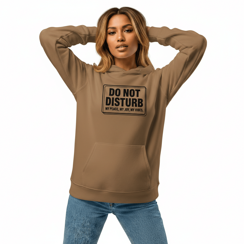 Oversized heavyweight hoodie - Do Not Disturb - Image 2