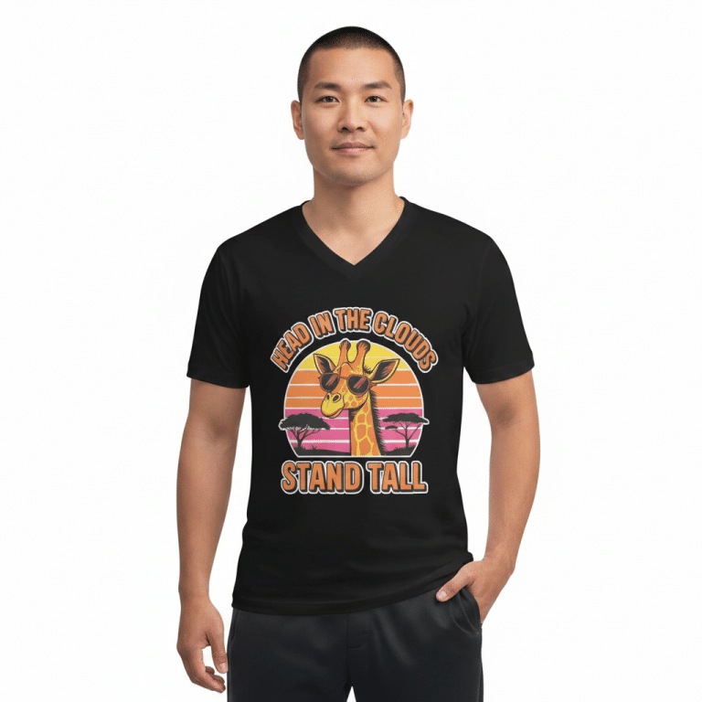Unisex Dark Grey Heather V-Neck T-Shirt features 100% cotton, regular fit, soft fabric, and ethical manufacturing.