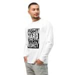 Garment-dyed heavyweight long-sleeve shirt - Fight Hard Earn Respect - Image 6