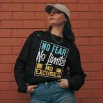 Premium heavyweight long sleeve shirt - No Fear No Limits - Image 15
