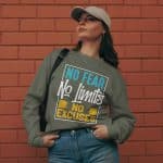Premium heavyweight long sleeve shirt - No Fear No Limits - Image 6