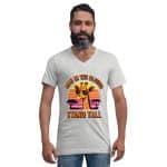 Unisex Short Sleeve V-Neck T-Shirt - Head In The Clouds - Image 13