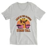 Unisex Short Sleeve V-Neck T-Shirt - Head In The Clouds - Image 20
