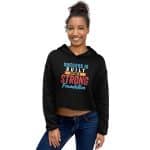 Crop Hoodie - Success Is Built Upon A Strong foundation - Image 16