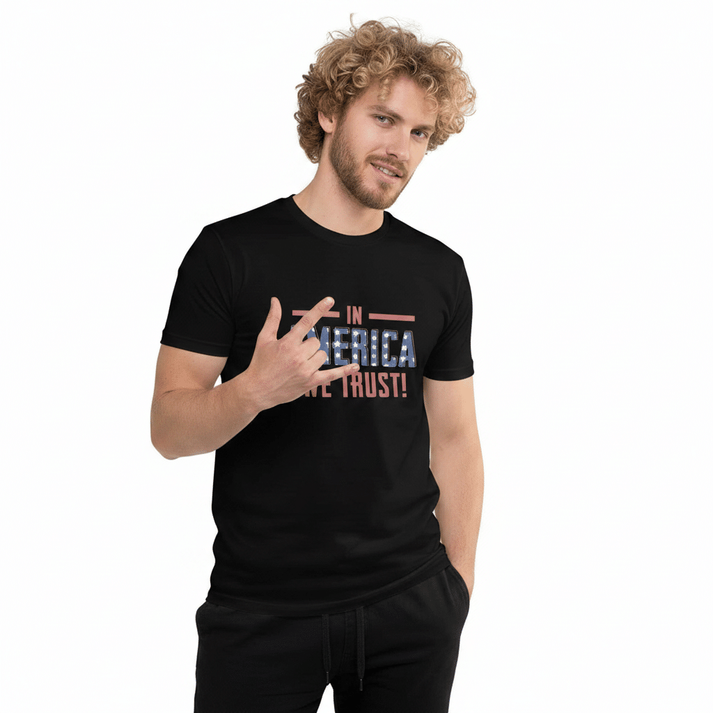 Short Sleeve T-shirt -In America We Trust - Image 3