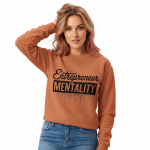 Unisex garment-dyed fleece crewneck sweatshirt -Entrepreneur Mentality - Image 2