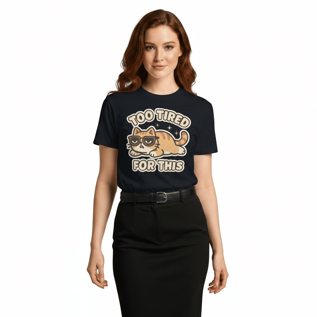 Unisex premium t-shirt - Too Tired For This - Image 2