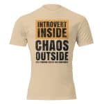 Unisex Fitted T-Shirt - Next Level 6210 - Introvert Inside Chaos Outside - Image 26