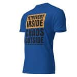 Unisex Fitted T-Shirt - Next Level 6210 - Introvert Inside Chaos Outside - Image 12