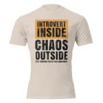 Unisex Fitted T-Shirt - Next Level 6210 - Introvert Inside Chaos Outside - Image 29