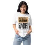 Unisex Fitted T-Shirt - Next Level 6210 - Introvert Inside Chaos Outside - Image 10