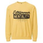 Unisex garment-dyed fleece crewneck sweatshirt -Entrepreneur Mentality - Image 29