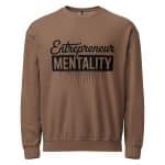 Unisex garment-dyed fleece crewneck sweatshirt -Entrepreneur Mentality - Image 17