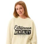 Unisex garment-dyed fleece crewneck sweatshirt -Entrepreneur Mentality - Image 8